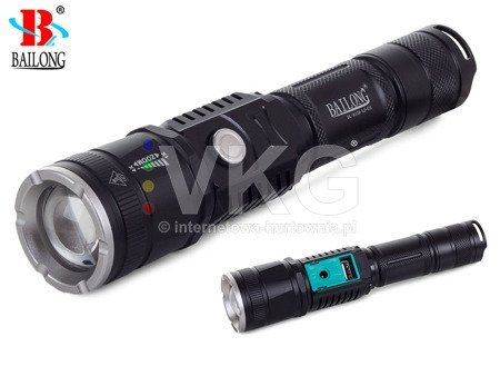 BAILONG LATARKA WOJSKOWA ZOOM LED CREE XM-L3-U3 K128