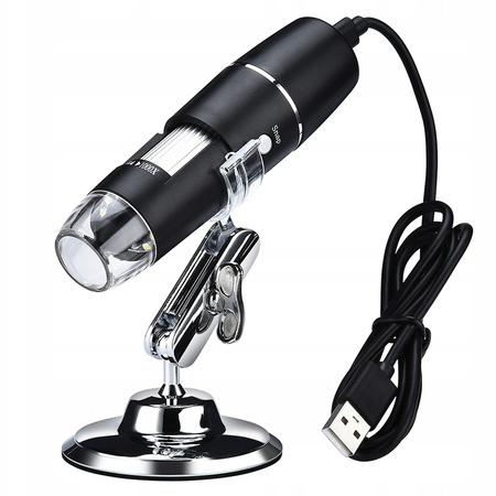 Digitální mikroscop usb 8 led smd 1000x lupa zoom