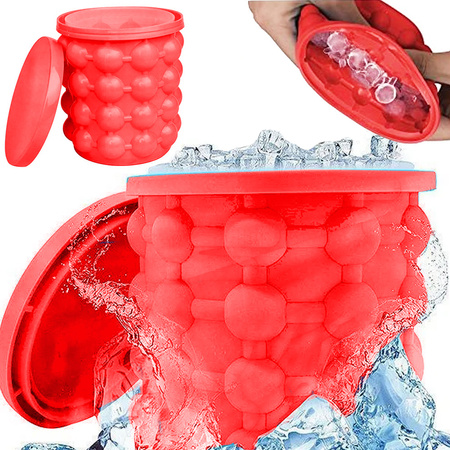 Forma na led silikonový kbelík zásobník na kostky ledu forma na kostky ledu forma na led