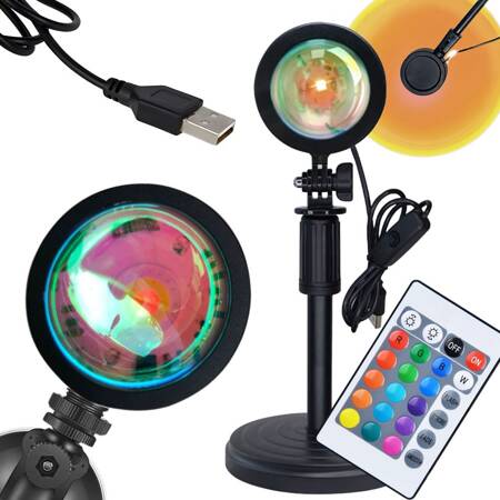 LAMPA ZÁPAD SLUNCE RGB16 PLAST (100)