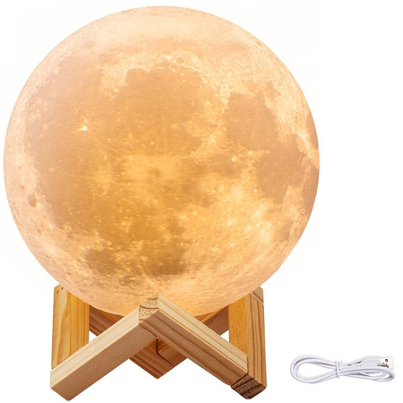 Osvětlení 3d moon light 8cm noční světlo