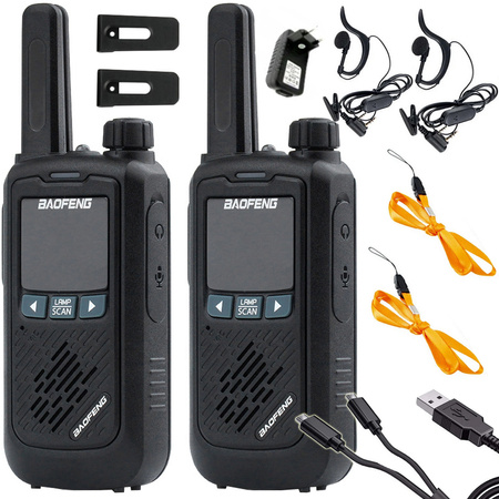 Walkie talkie baofeng bf-t17 radiotelefon kit talker 2ks