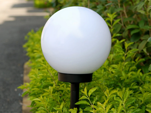 4x rgb solární zahradní kuličková lampa 10 cm