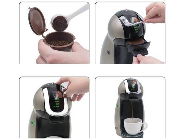 5 x opakovaně použitelné kávové kapsle dolce gusto