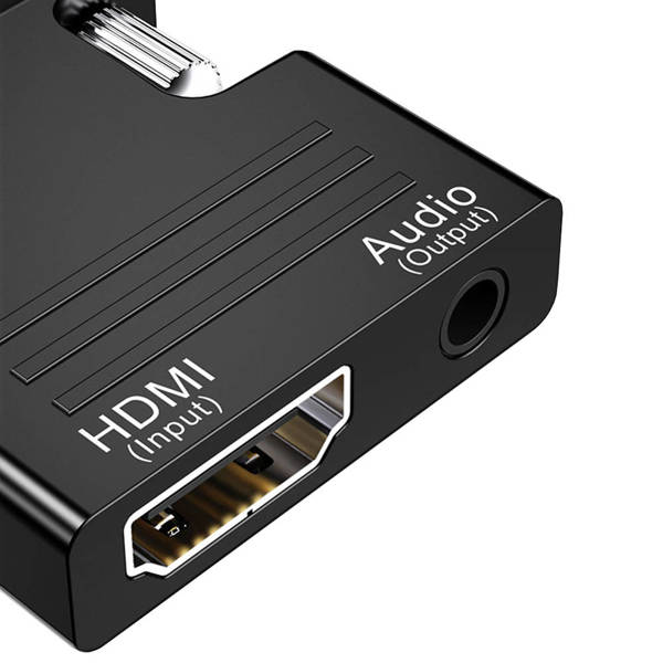 Adaptér převodníku z hdmi na vga d-sub audio