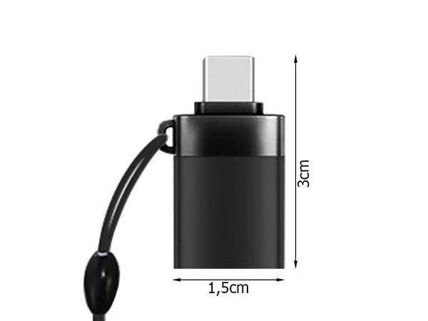 Adaptér usb-c na usb 3.0 otg solid