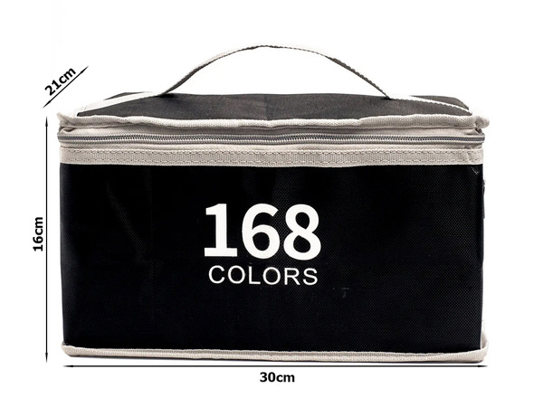 Alkohol markers touch kit 168ks tote bag