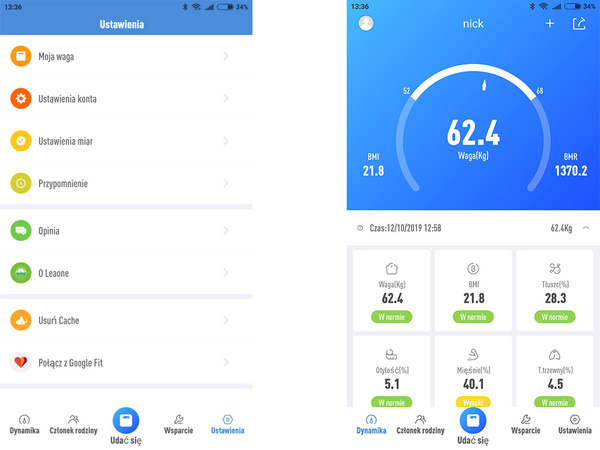 Analytický bluetooth lcd 180kg