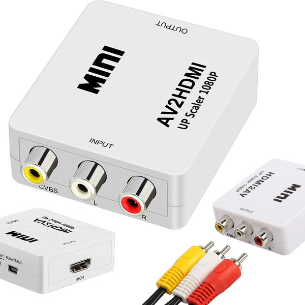 Av adaptér rca cinch na hdmi audio rca 1080p cvbs konverterní kabel