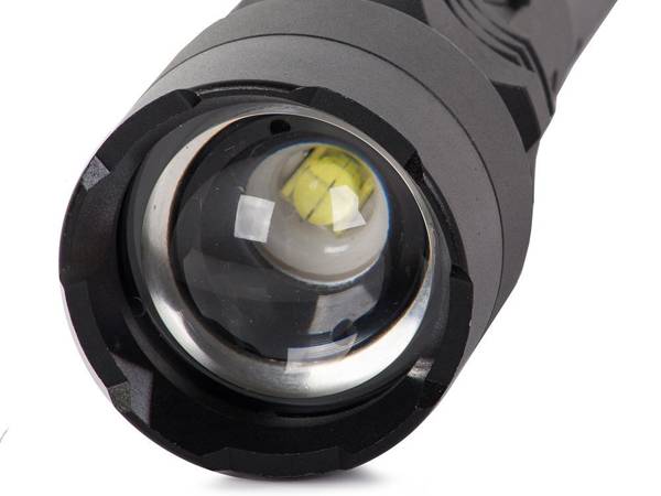 Bailong taktická silná led svítilna xhp50 zoom usb