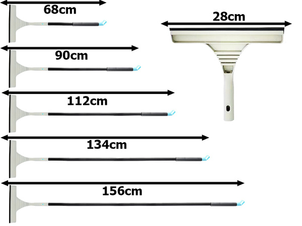 Čištění oken z mikrovlákna regulovaná délka 160 cm 2w1 balení