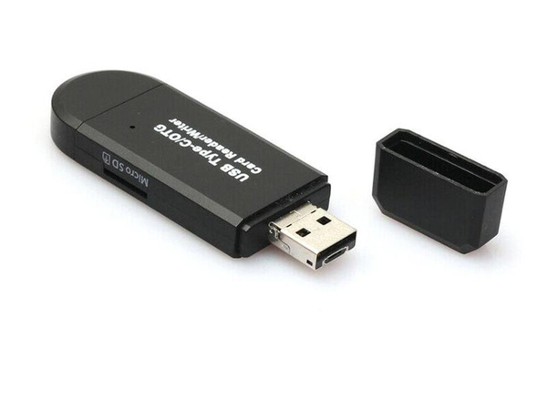 Čtečka karet sd microsd tf usb usb-c micro usb 3w1