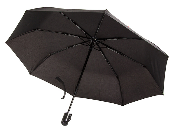 Deštník skládací deštník automatický vlákno černý
