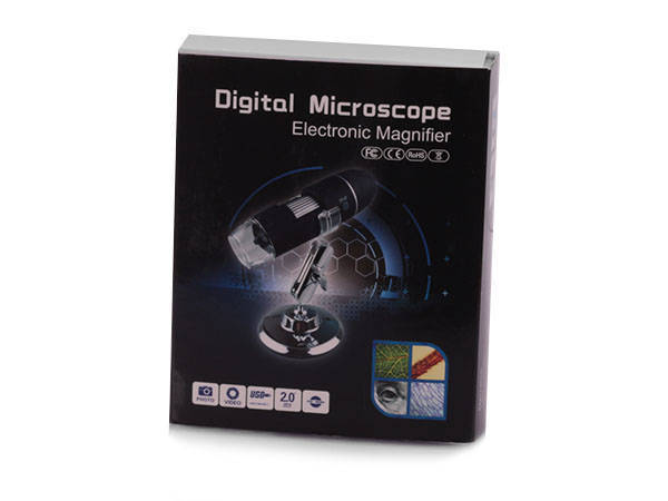 Digitální mikroscop usb 8 led smd 1000x lupa zoom