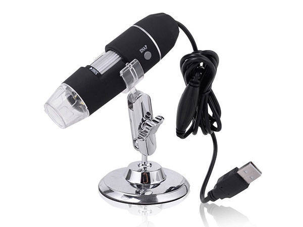 Digitální mikroscop usb 8 led smd 1000x lupa zoom