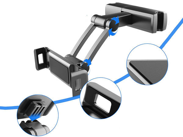 Držák do auta pro tablet univerzální nastavitelná opěrka hlavy
