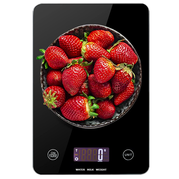 Elektronická kuchyňská váha do 5 kg skleněný lcd displej