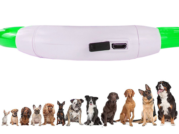 Led lighting colarge for dogs and cats waterproof adjustable 47cm usb