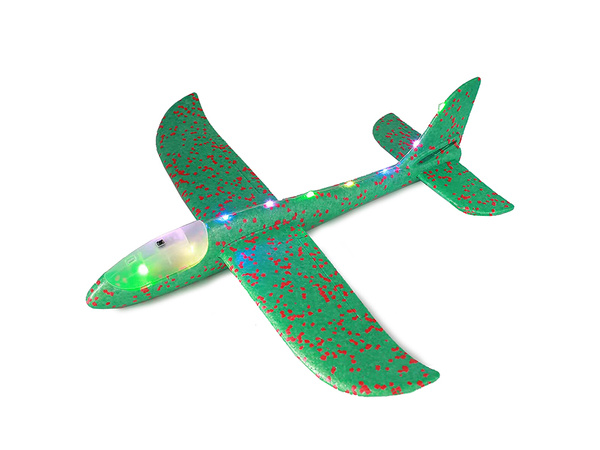 Polystyrenové letadlo 47cm svítící led