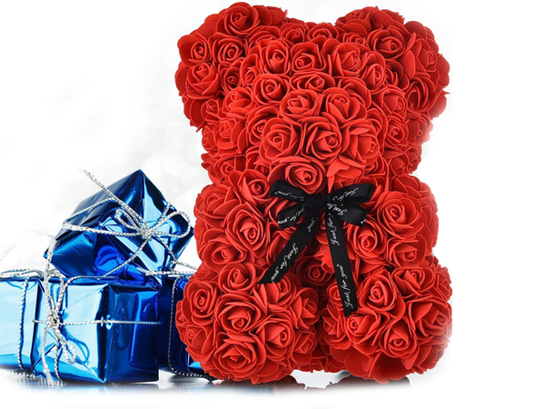 Rose petal medvídek dárek velká krabice rose xl