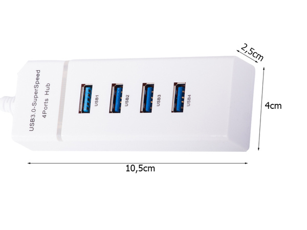 Rozbočovač usb 3.0 portů 4 portový rozbočovací adaptér adaptér