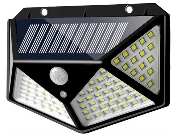 Solární lampa 100 led se soumrakovým senzorem pohybu