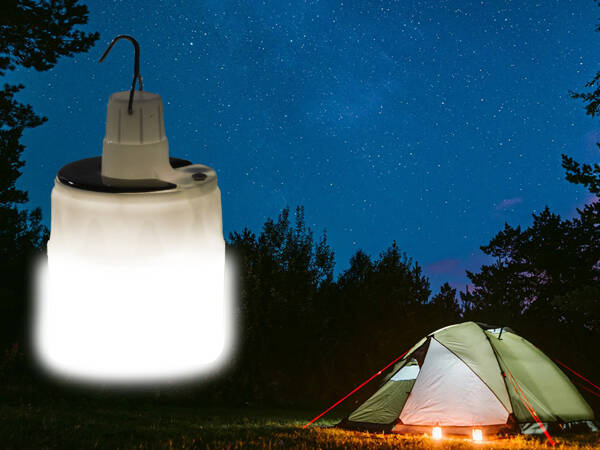 Solární turistické kempování lampa usb vedla