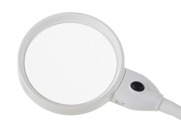 Stolní lupa 2v1 interchangeable lenses 6 led diod