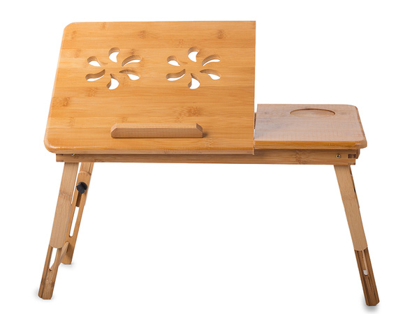 Stůl na notebook bambusový podnos na postel pro notebook