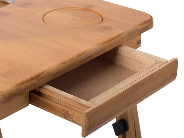 Stůl na notebook bambusový podnos na postel pro notebook