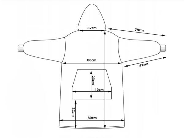 Teplá koala mikina deka oversize xxl 2v1 tlustá kožešina měkká s kapucí