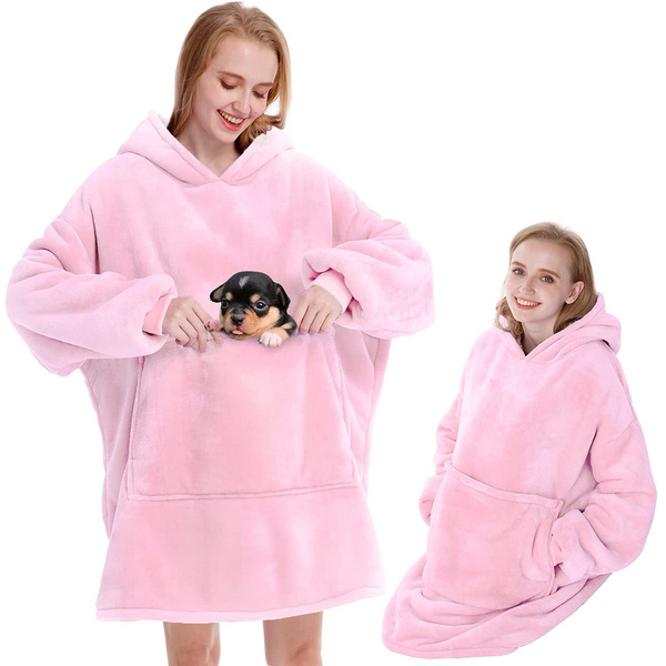 Teplá mikina oversize deka xxl 2v1 tlustý fleece