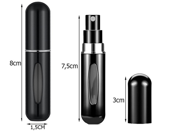 Travel atomiser with perfume atomiser flacon 5ml perfume dispenser