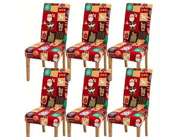 Vánoční potah židle dekorativní univerzální gumička michael