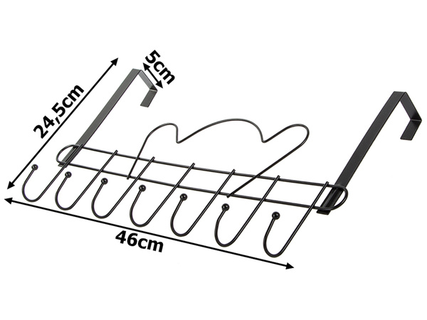Věšák na dveře háčky na oblečení věšáky na ručníky neinvazivní 7 háčků