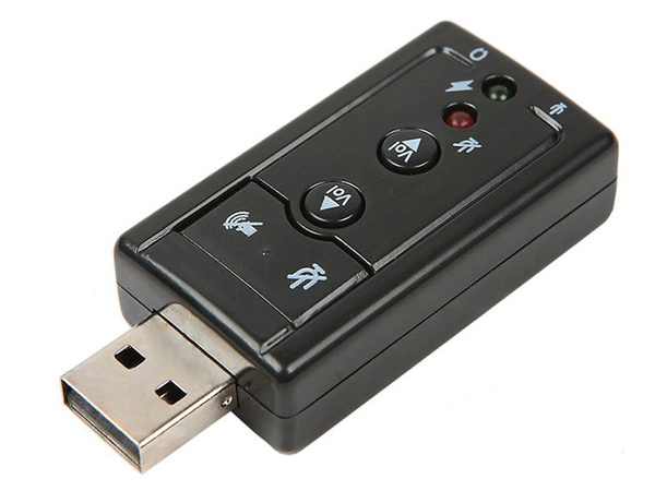 Zvuková karta usb 7.1 mikrofonní konektor pro sluchátka