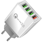 4xusb quick charge 3.0 síťová síťová nabíječka