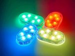 6 led lamp rgb bezdrátové osvětlení interiéru auta add-on