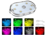 6 led lamp rgb bezdrátové osvětlení interiéru auta add-on