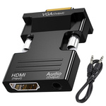 Adaptér převodníku z hdmi na vga d-sub audio