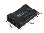 Adaptér scart na hdmi av euro full hd převodník