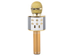 Bluetooth bezdrátový mikrofon karaoke reproduktor hlasový modulátor kulatý