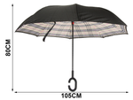 Deštník obrácený skládací deštník obrácený silné dráty pevně stojící