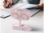 Skládací ventilátor bezdrátová usb baterie