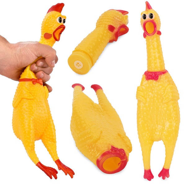 Plastic chicken dog toy hotsell