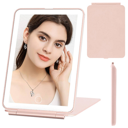  PINK TRAVEL COSMETIC MIRROR (60) GAB_A