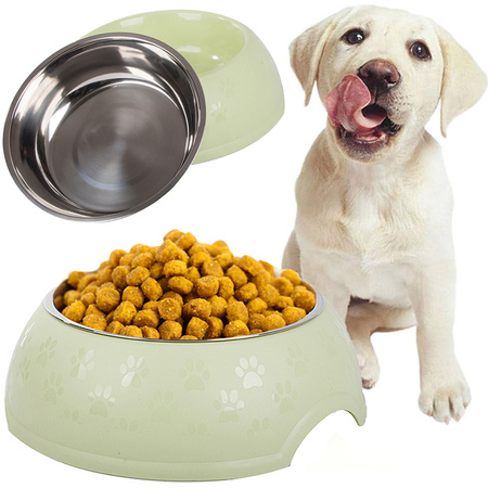 1200ml metal dog cat feeding bowl large
