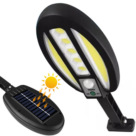 95 led solar lamp with dusk-to-dawn sensor