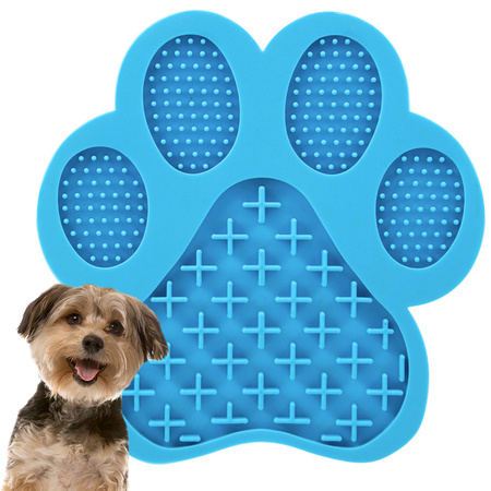Anti-stress tray licking mat for dog paw