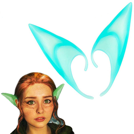 Artificial gnome elf ears glowing